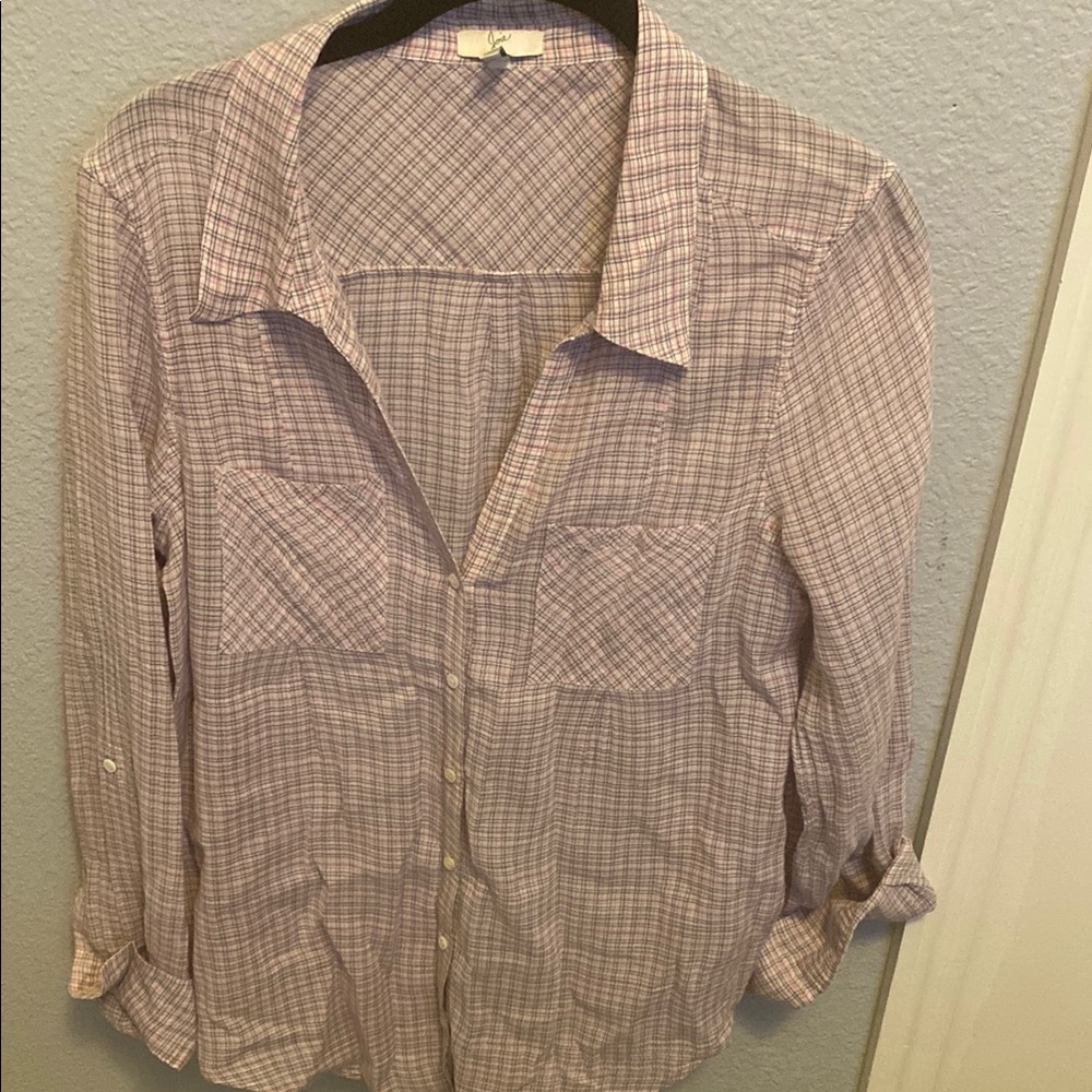 Joie Plaid Button Down Shirt